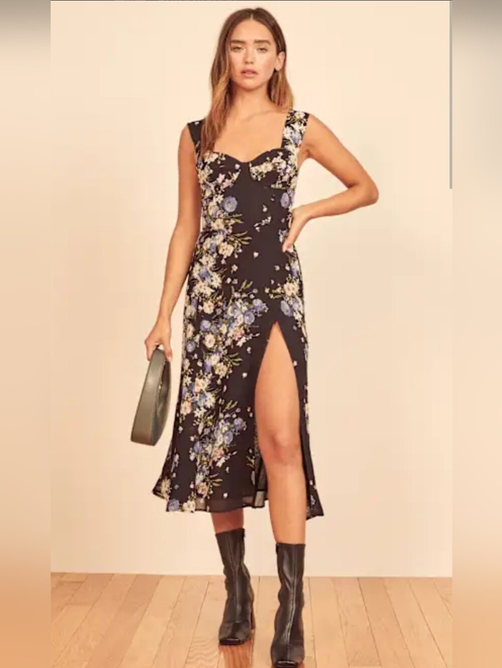 NWT Reformation Fulton Dress in Coronet Size 8